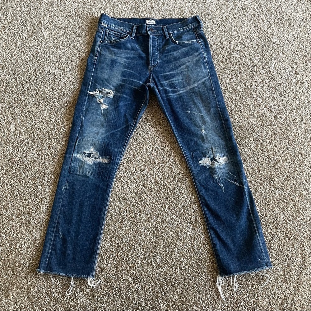 Citizens of Humanity Corey Slouchy Slim Jeans Women’s 25 Stretch Cropped Preppy